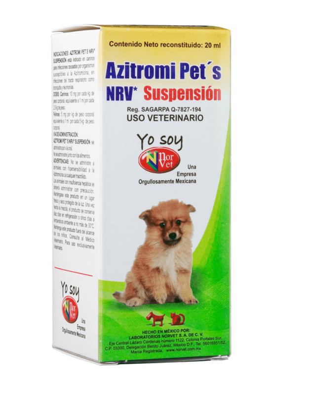 Azitromi-Pets NRV Suspension Oral 20 ml