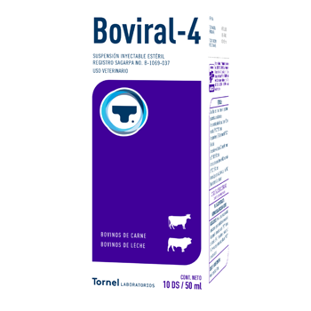 Boviral 4 Frasco con 50 dosis - 250 ml REQUIERE TRANSPORTARSE EN FRÍO LLAME PARA COTIZAR ENVÍO