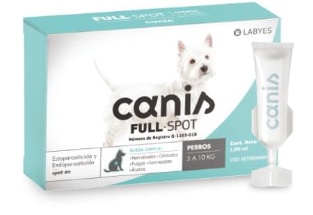 Canis Full Spot 5 a 10 kg ( pipeta perro para parásitos internos y externos )