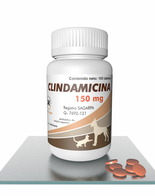 Clindamicina 150 mg  100 Tabletas (Smart Kinetics)