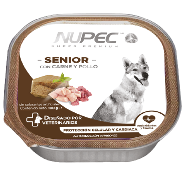 Nupec Senior 100 gr (Alimento húmedo con Carne y Pollo)