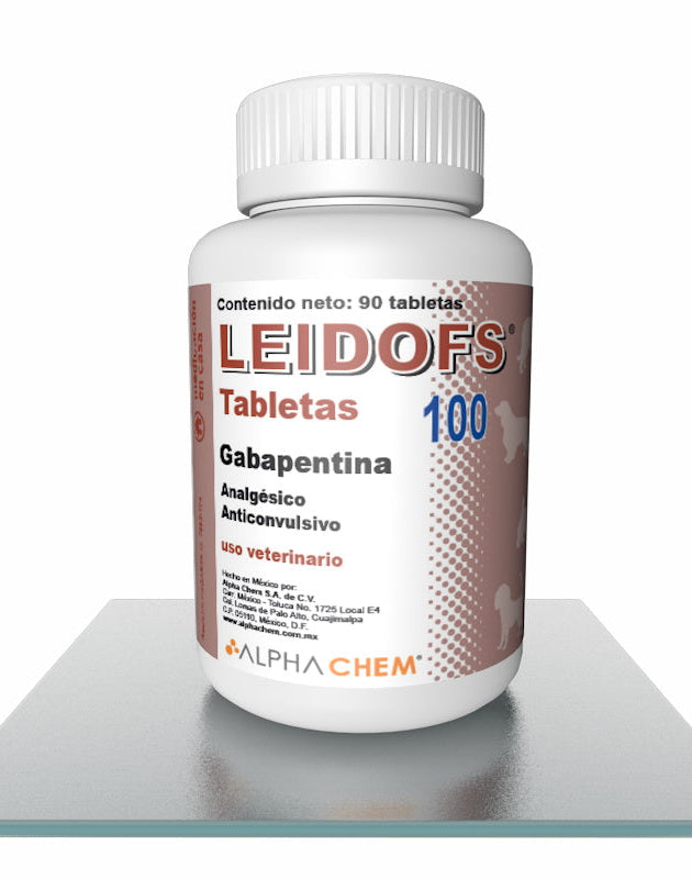 Leidofs 100 mg ( Gabapentina ) 90 tabletas PRODUCTO CONTROLADO VENTA SÓLO EN FARMACIA CON RECETA MEDICA CUANTIFICADA EN ORIGINAL