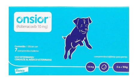 Onsior 10 mg  7 tabletas ( Robenacoxib ) antiinflamatorio