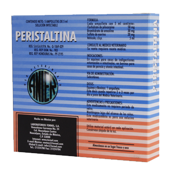 Peristaltina 5 ampolletas de 5 ml