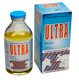 Ultra Meloxicam 2% inyectable 250 ml.