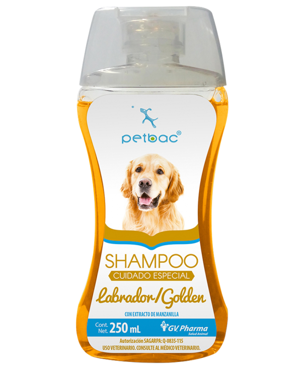 Shampoo Petbac Cuidado Especial LABRADOR / GOLDEN 250 mL