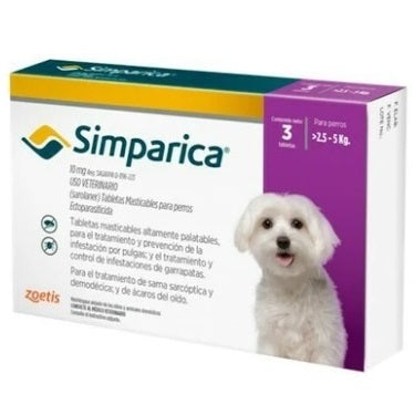 Simparica 10 mg ( 2.5-5 kg ) 3 tableta