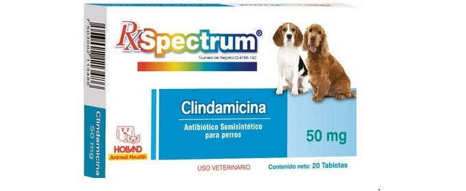 Spectrum® Clindamicina 50 mg 20 Tabletas