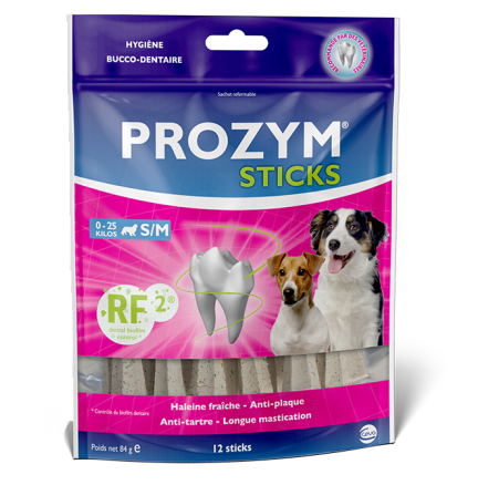 Prozym Sticks (10- 25 kg  Medio ) Dientes y encías ( Higiene bucal )