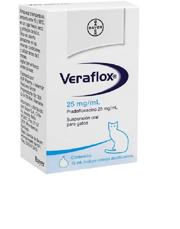 Veraflox 15 mL ( Suspensión Oral gatos )