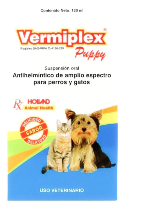 Vermiplex Puppy Suspensión 120 ml con dosificador